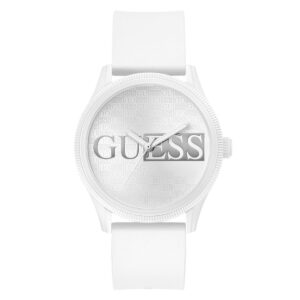 Relojes Guess Hombre Reputation. Silicona Blanco GW0780G1