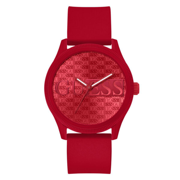 Relojes Guess Hombre Reputation. Silicona Rojo GW0780G2