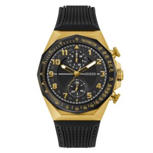 Relojes Guess Hombre D1. Silicona Negro GW0902G1