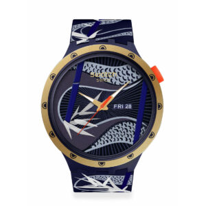 Relojes Swatch Unisex Blue And Golden Lithe Dancer. Silicona Azul SB05Z700