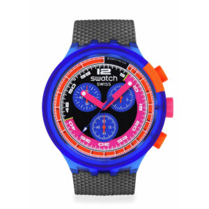 Relojes Swatch Unisex Swatch Neon Party To The Max Swatch. Plástico Negro SB06N102
