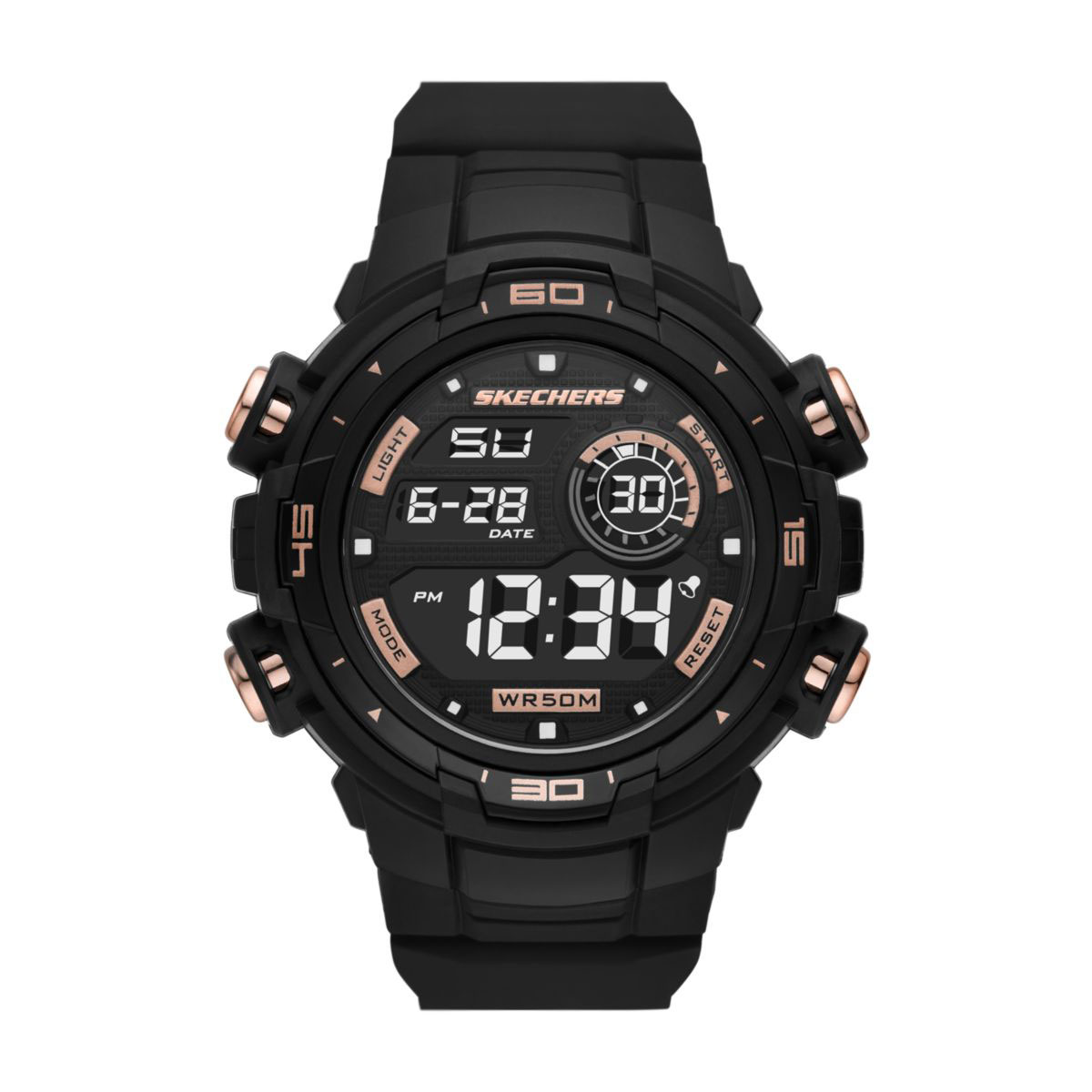 Reloj Skechers Hombre Burbank. Poliuretano Negro SR1153