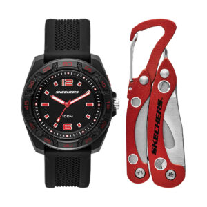 Relojes Skechers Hombre Sport Multi Tool Set. Silicona Negro SR8501