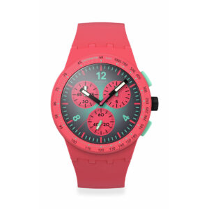 Relojes Swatch Unisex Paradiso Kinetiko. Silicona Rosado SUSP100