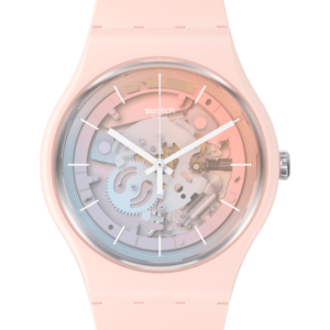 Reloj Swatch Unisex FLEETINGLY PINK PAY! SO32P103-5300