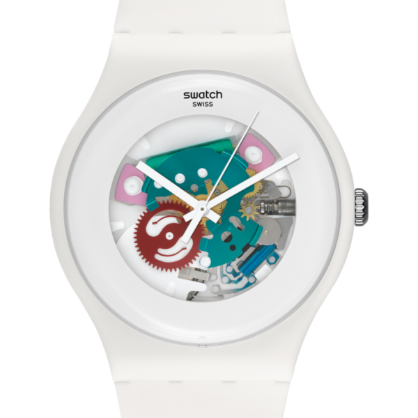 Reloj Swatch Unisex WHITE LACQUERED SUOW100