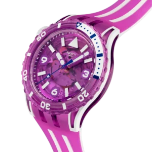 Reloj Swatch Scubaqua Flower Hat Rosa Bioceramic SSCU09P100